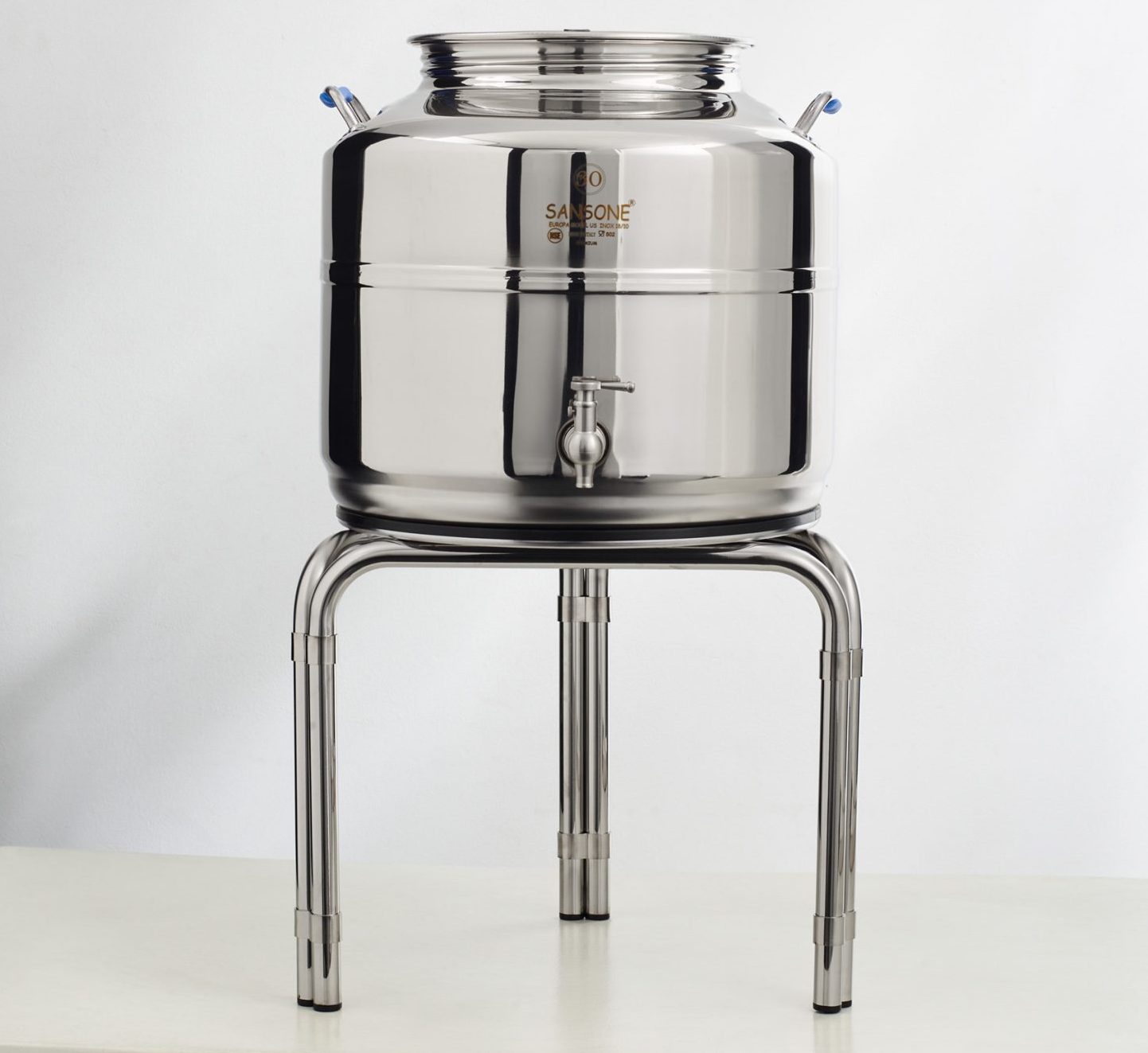 מיכל נירוסטה פרימיום 30 ליטר לאחסון שמן זית